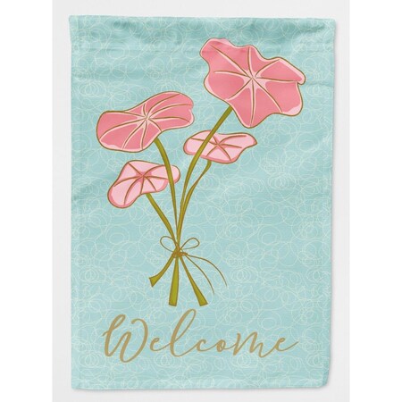 Carolines Treasures Bunch of Flowers Welcome Flag Canvas House Size BB8582CHF